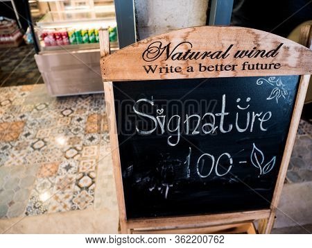 Nan, Thailand, December, 30, 2019: Sakad Dee Home Stay Coffee Shop Famous Favorite Landmark At Pua, 