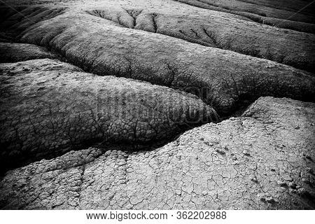 Muddy Volcanoes In Berca (paclele Mari, Buzau), Romania