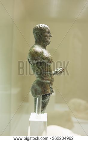 Cadiz, Spain - May 31th, 2019: Heracles Of Cadiz. Side View. Cadiz Museum, Spain