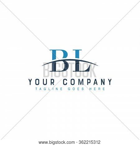 Initial Letter Bl, Overlapping Movement Swoosh Horizon Logo Company Design Inspiration In Blue And G