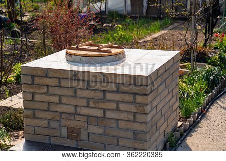 Aboveground Large Brick Tandir Oven In The Garden In A Country House