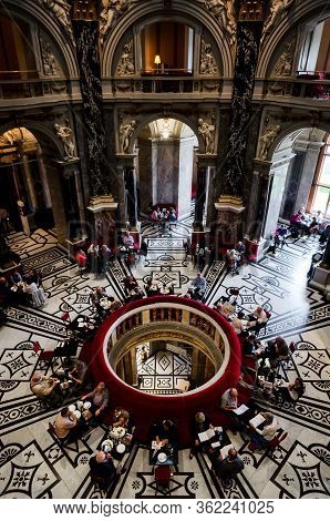 Vienna, Austra - May 20, 2017: Kunsthistorische Museum (fine Art History Museum) Of Vienna, Austria,