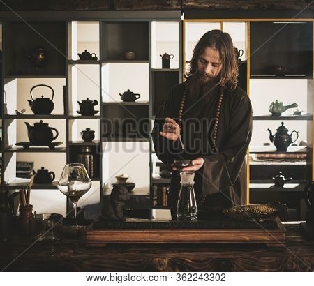 Tea ceremony is performed by tea master