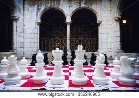 Lisbon, Portugal - February 2, 2019: Cloister Of The Convento Madre De Deus, Former Convent Of Lisbo