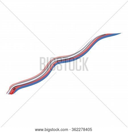 Exotic Snake Icon. Isometric Of Exotic Snake Vector Icon For Web Design Isolated On White Background