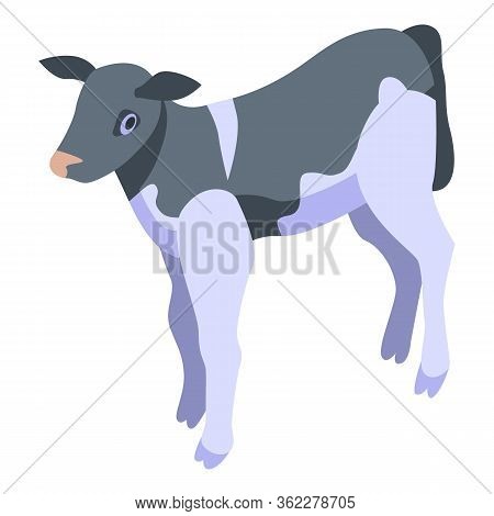 Cow Animal Icon. Isometric Of Cow Animal Vector Icon For Web Design Isolated On White Background