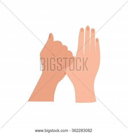 Wash Your Hands With Alcohol Gel. Personal Hygiene, Infographic Procedure Clean Disease Prevention C