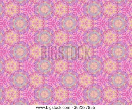 Flower Pink Sweet Pattern Design For Texture Very Beutiful In Abstract