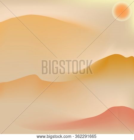 Background For Design With Sand Dunes.desert Sand Dunes In Designer Background.