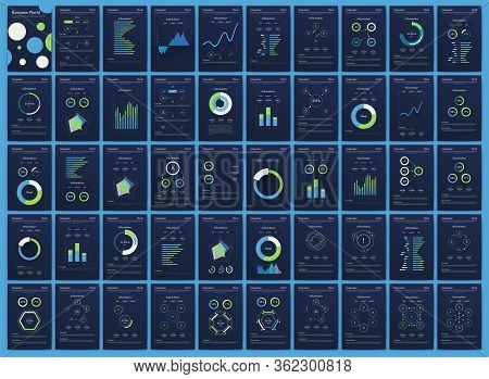 Modern Infographic Vector Elements For Business Brochures. Use In Website, Corporate Brochure, Adver
