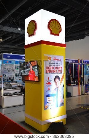 Pasay, Ph - July 26 - Shell Fuel Booth At Philauto Show On July 26, 2019 In Pasay, Philippines.