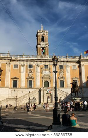 Michelangelo's Piazza del Campidoglio in Rome's Capitol Hill