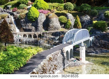 Billund, Denmark - 25 April 2014: Legoland Billund Resort. Famous Amusement Park And Hotel