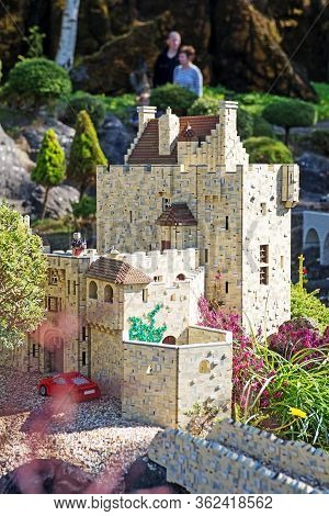 Billund, Denmark - 25 April 2014: Legoland Billund Resort. Famous Amusement Park And Hotel
