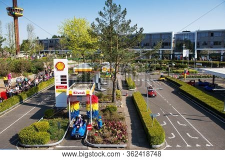 Billund, Denmark - 25 April 2014: Legoland Billund Resort. Famous Amusement Park And Hotel