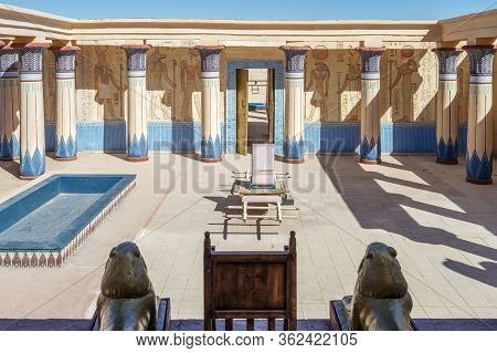 Film Set Of Asterix And Obelix - Mission Cleopatre In Cinema Atlas Studios In Morocco