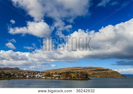 Portree cidade na ilha Skye