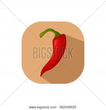 Red Hot Chili Pepper Vector Flat Design