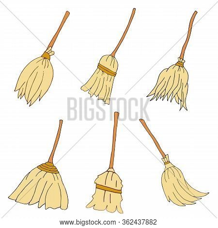 Set Of Panicles For Cleanliness Handmade Vector For Creativity.. Vector Hand Draw  Illustration Eps1
