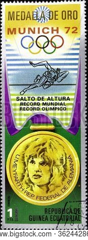 02.09.2020 Divnoe Stavropol Territory Russia Postage Stamp Equatorial Guinea 1972 Olympic Medalists 