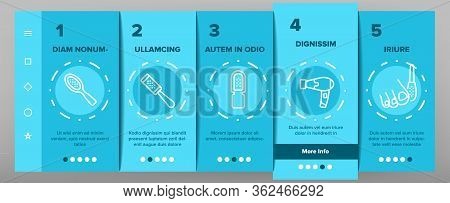 Callus Remover Tool Onboarding Icons Set Vector. Foot Rasp For Treatment Of Hard Skin, Callus Remove