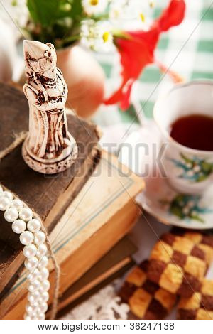 Still Life With Chess Mini Sculpture