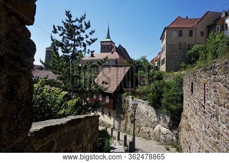 Beautiful View From Picturesque Muehltorgasse In Bautzen, Germany