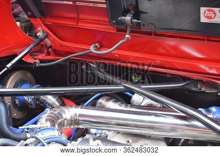 Quezon City, Ph - June 15 - Toyota Mr2 Engine At Sportline Magazine Auto Show On June 15, 2019 In Qu