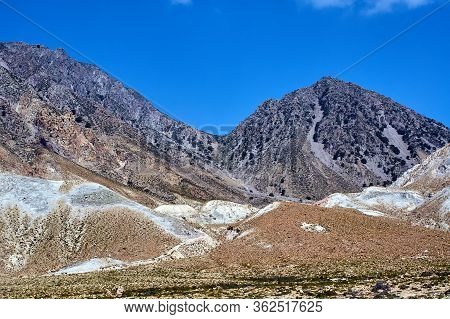 Rocky Mountain Top On The On A Volcanic Island Of Nisiros In Greece