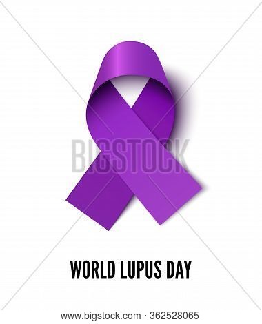 World Lupus Day Ribbon Vector Realistic Illustration