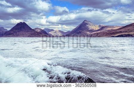 Cuillin Mountain Range Seen From The Boat - Isle Of Skye