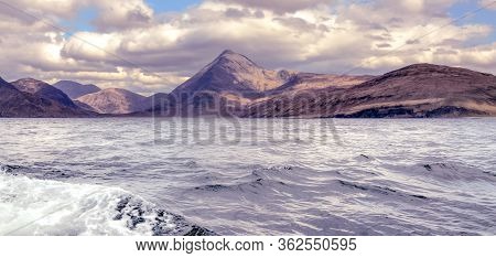 Cuillin Mountain Range Seen From The Boat - Isle Of Skye