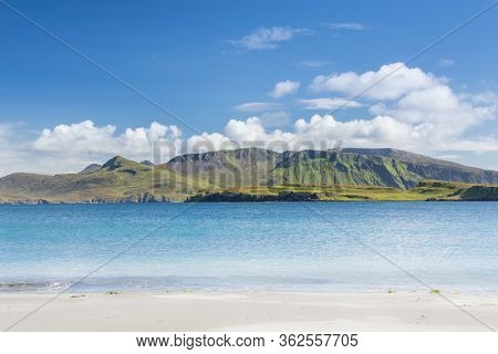 Isle Of Canna In Scotland Is The Westernmost Of The Small Isles Archipelago, In The Scottish Inner H