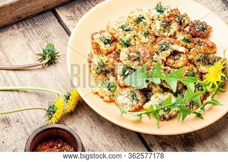 Deep Frying Dandelion