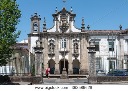 Guimaraes, Portugal - May 10, 2018: Convent Of Santo Antonio Dos Capuchos In The Historic City Cente