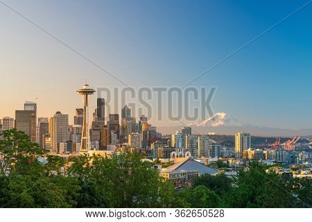 View Of Downtown Seattle Skyline