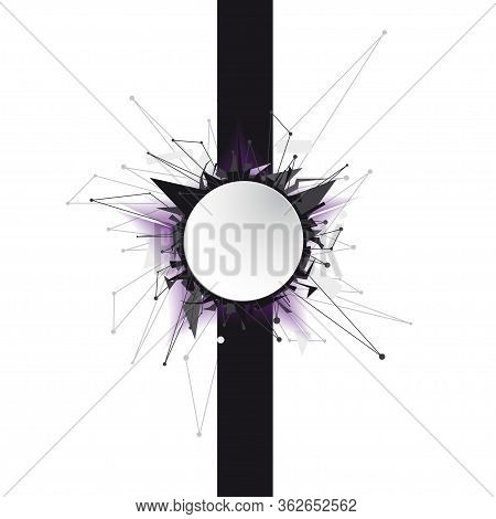 Circle Design Element, Isolated Abstract Background Vector Illustration