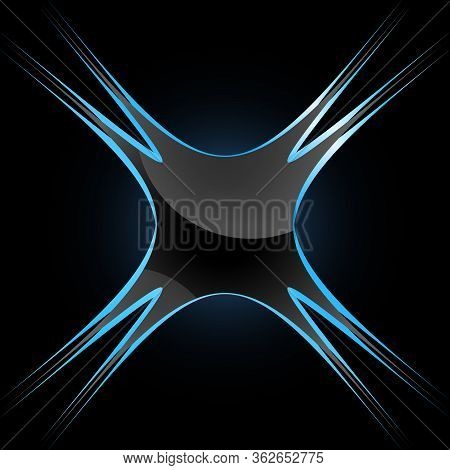 Banner Neuron Abstract Background, Design Element Vector Illustration