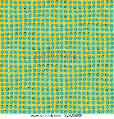 Optical Illusion Of Motion. Illusion Of Moving Waves For Your Business Project. Vector Illustration