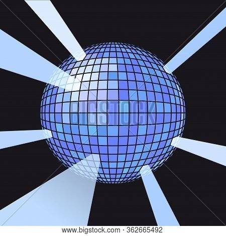 Sphere Disco Ball Vector Illustrayion Design Element