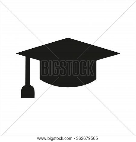 Graduation Cap Icon Isolated On White Background. Graduation Cap Icon In Trendy Design Style. Gradua
