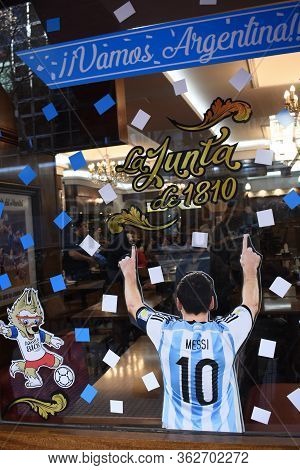 Buenos Aires City, Argentina. June 16, 2018. Buenos Aires Restaurants During The Football World Cup 