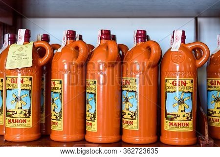 Menorca, Spain - October 16, 2019: Gin Xoriguer Made From Grapes On The Island Of Menorca
