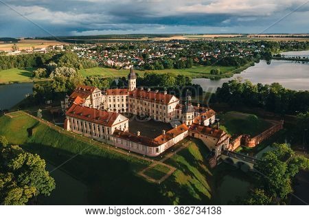 Medieval Castle In Nesvizh, Minsk Region, Belarus.