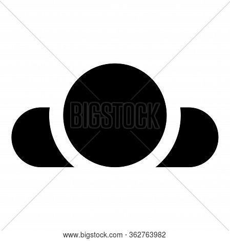Man Lying On Back View Head Shoulders Icon Black Color Vector Illustration Flat Style Simple Image