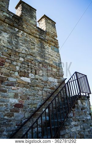 The Famous Sightseeing Tsarevets Fortress, Veliko Tarnovo, Bulgaria.