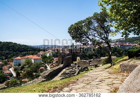 Beautiful View Of Veliko Tarnovo Town And The Tsarevets Fortress, Bulgaria.