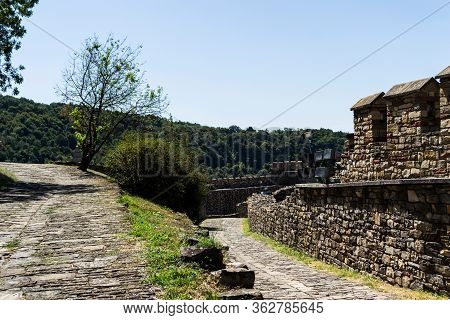 The Famous Sightseeing Tsarevets Fortress, Veliko Tarnovo, Bulgaria.