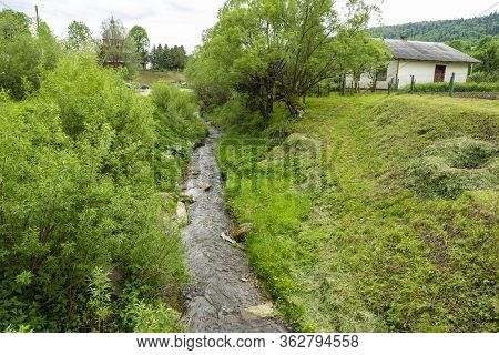 Urich Village,  Lviv Region, Ukraine, May 26, 2019, Museum Tustan Fortress, Truskavets,