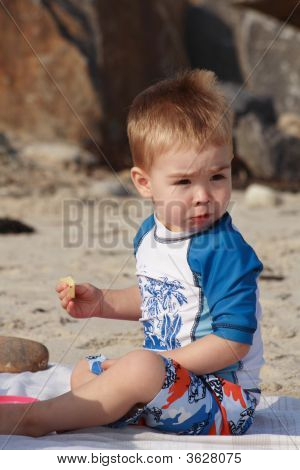 Buksetrold på stranden